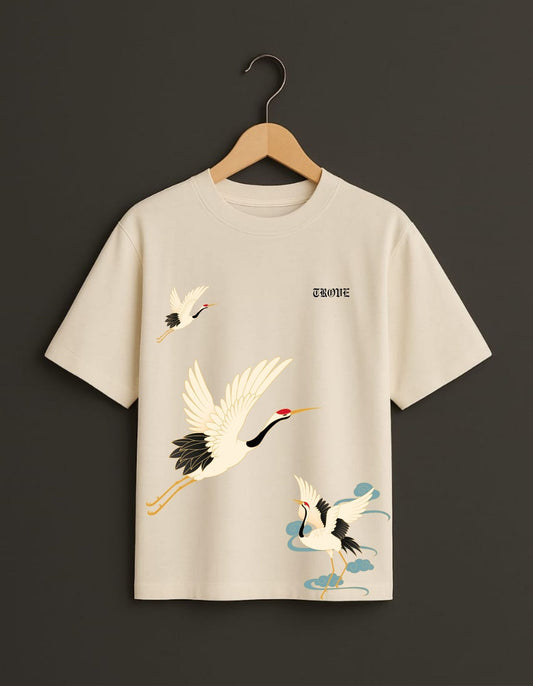 Summer Birds Oversized T-Shirt