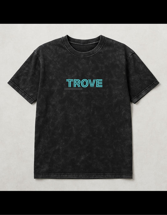 Mercedes Acid-Wash Oversized T-Shirt Black(240 gsm)