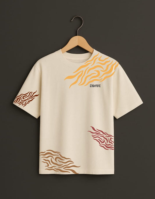 Tiger Pattern Oversized T-Shirt