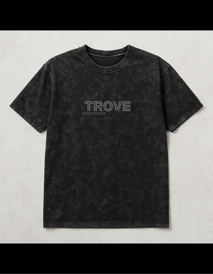 Mercedes Acid-Wash Oversized T-Shirt Black(240 gsm)